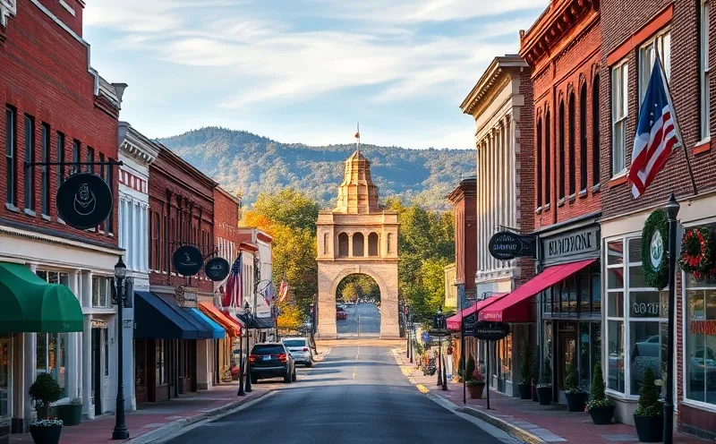 Bedford Virginia historic downtown and D-Day Memorial