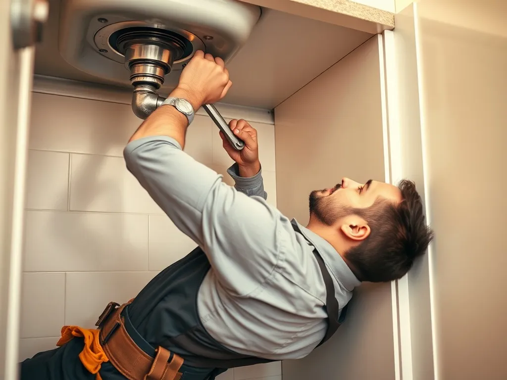 Handyman performing home repairs