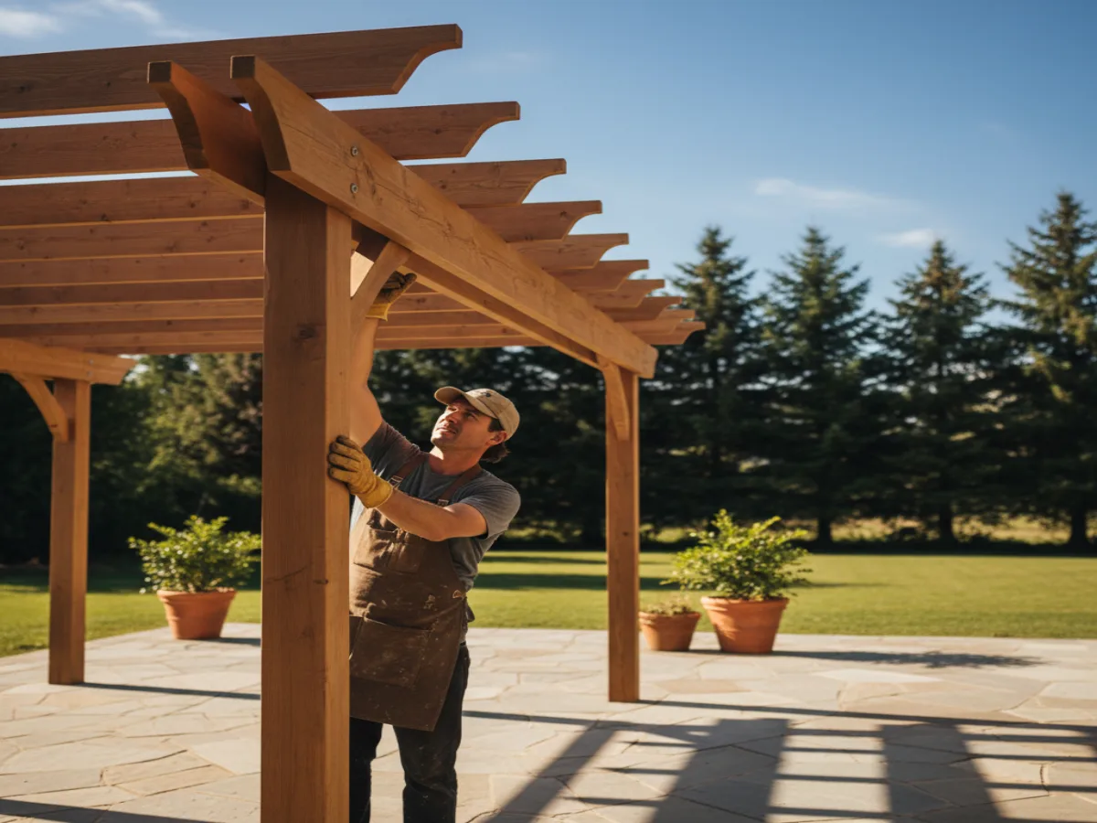 Custom pergola construction
