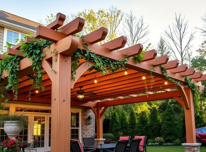 Custom pergola construction