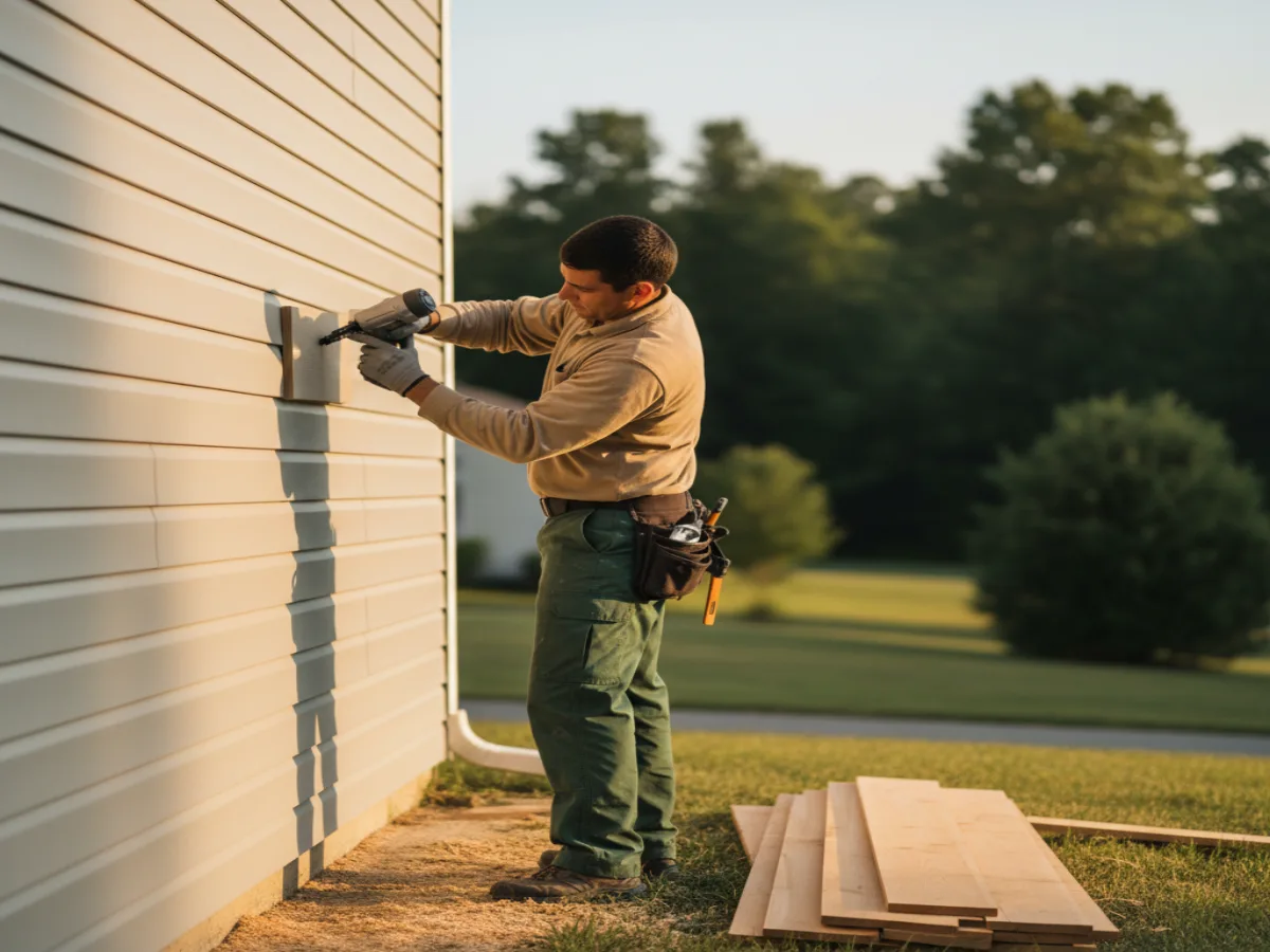 Professional siding installation