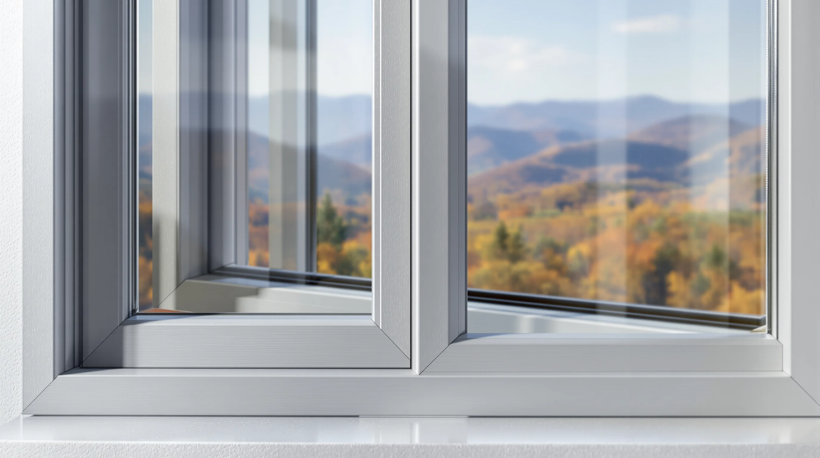 Installer fitting a sliding glass door